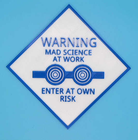 Mad Science - 3D printed sign