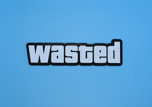 WASTED GTA - 3D printed sign
