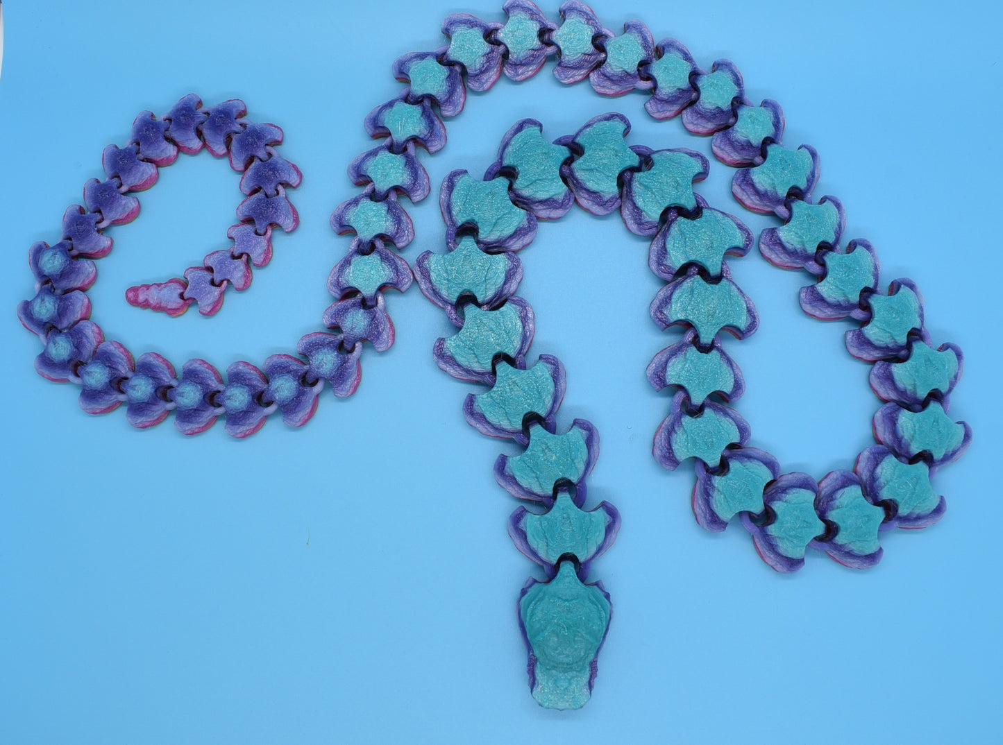 Articulated Snake (44 Inches) - 3D printed (PLA)