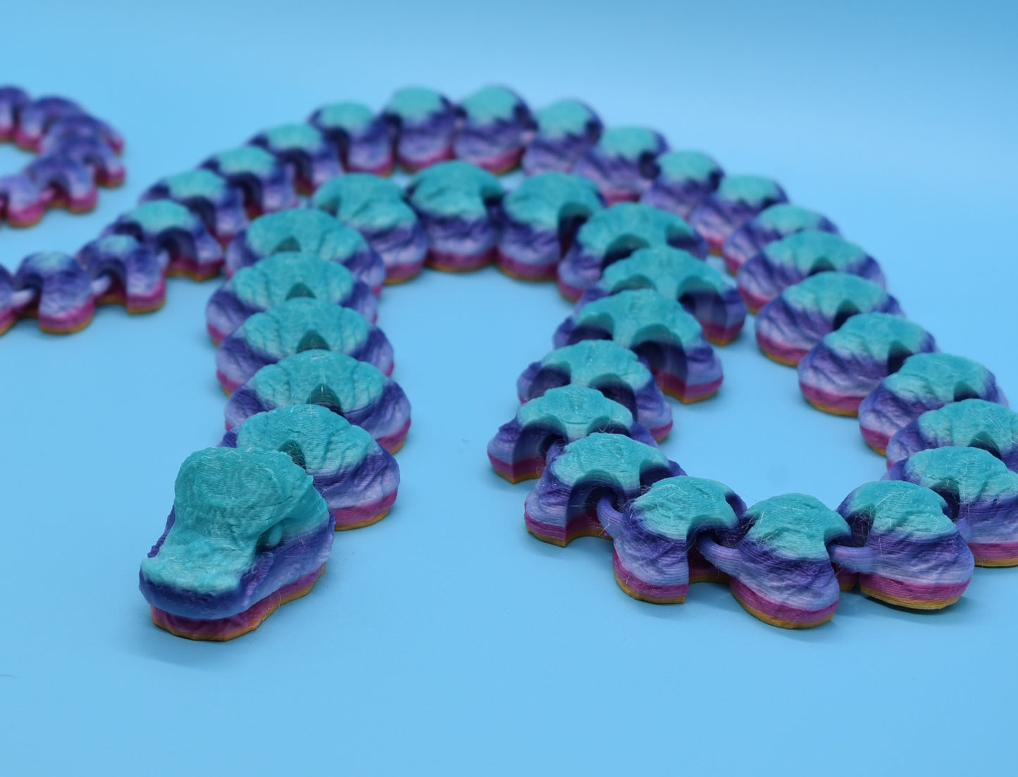 Articulated Snake (44 Inches) - 3D printed (PLA)