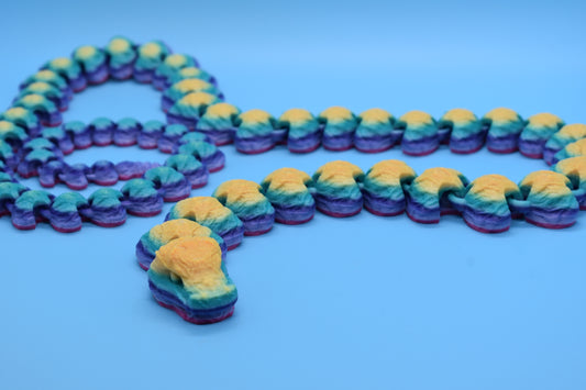 Articulated Snake (44 Inches) - 3D printed (PLA)
