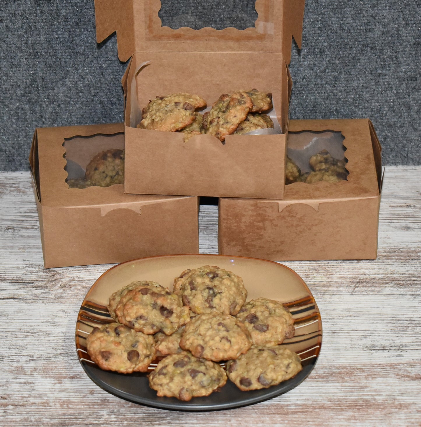 Banana Oatmeal Chocolate Chip Cookies