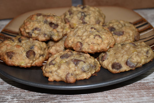 Banana Oatmeal Chocolate Chip Cookies
