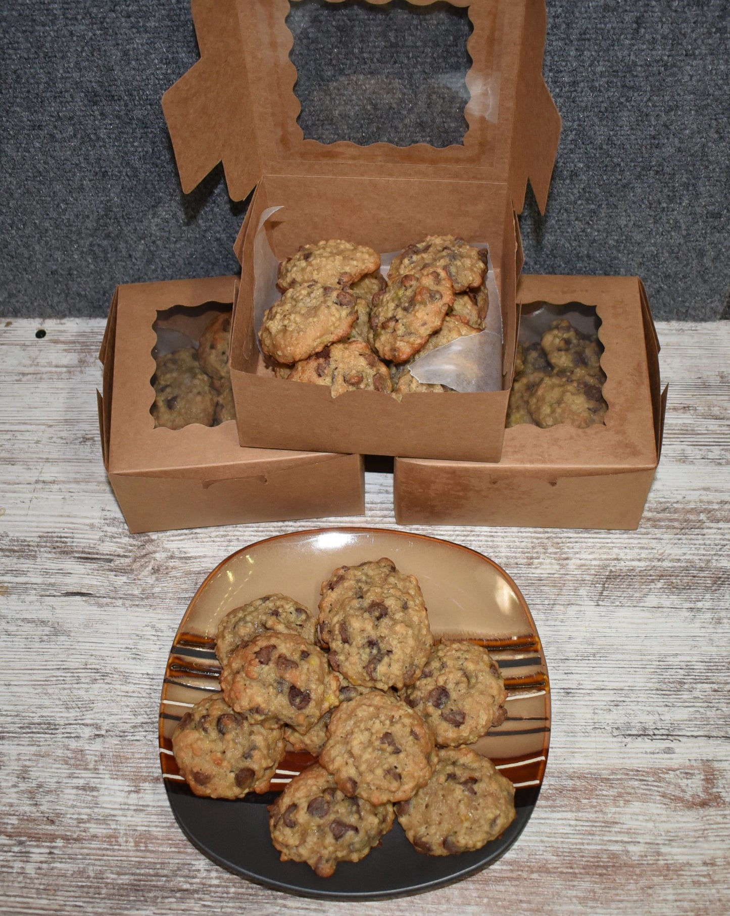 Banana Oatmeal Chocolate Chip Cookies