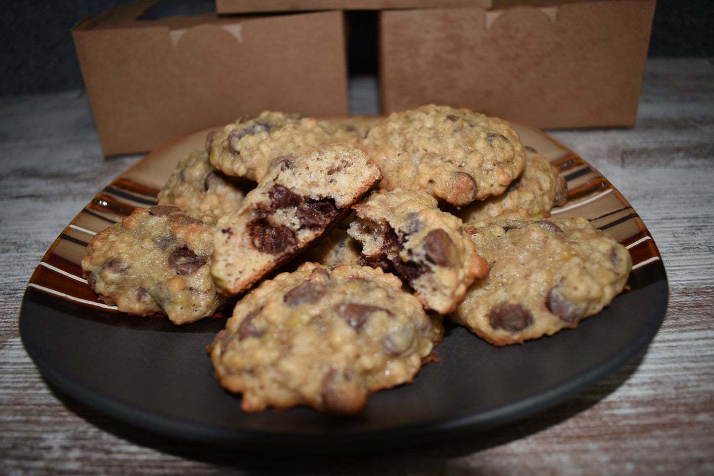 Banana Oatmeal Chocolate Chip Cookies