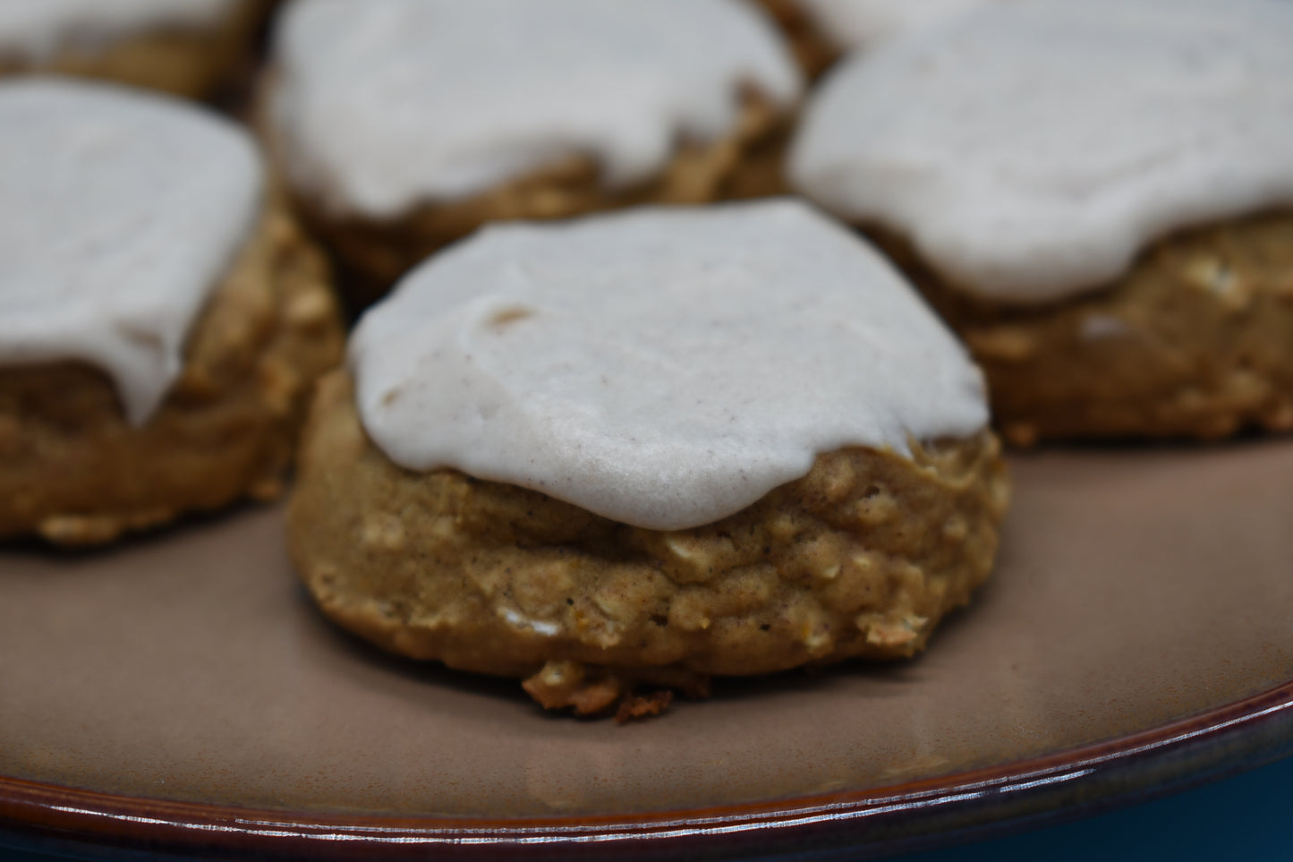 Pumpkin Spice cookies with Cinnamon Icing