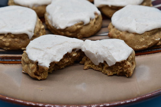 Pumpkin Spice cookies with Cinnamon Icing
