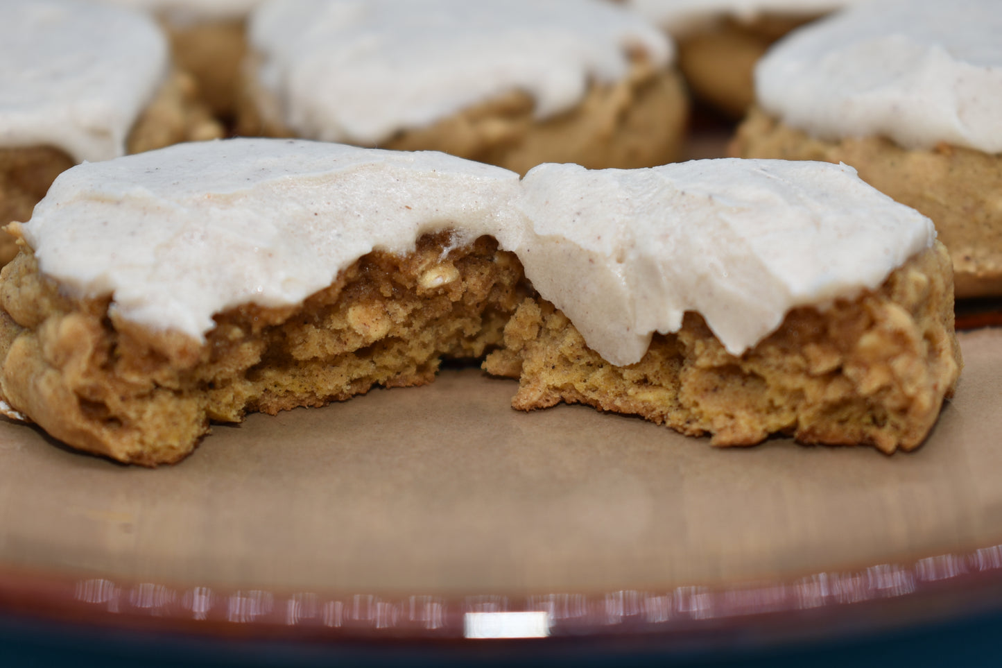 Pumpkin Spice cookies with Cinnamon Icing