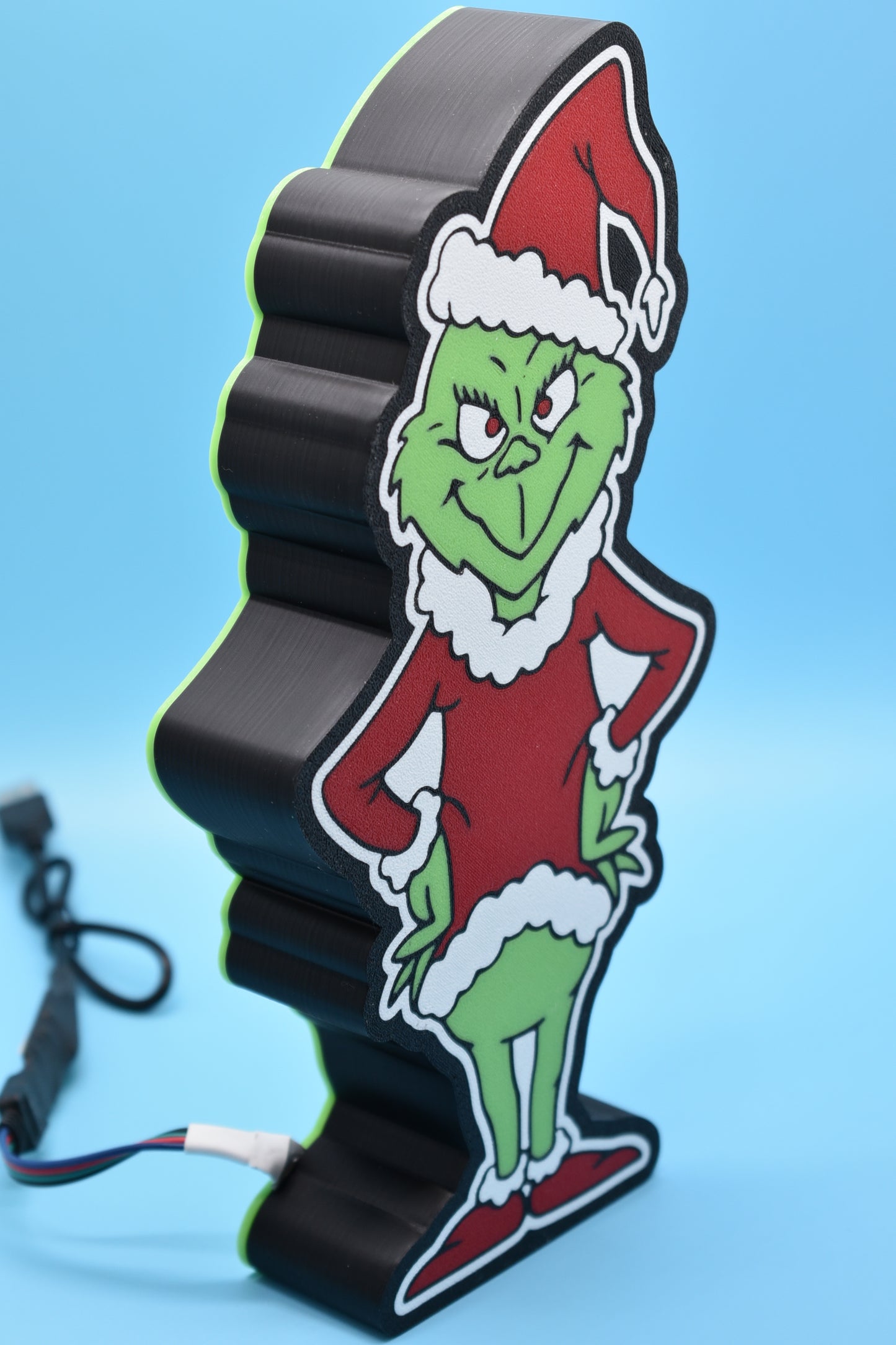 Grinch LED Sign Lamp - Change Colors With App - Christmas Light