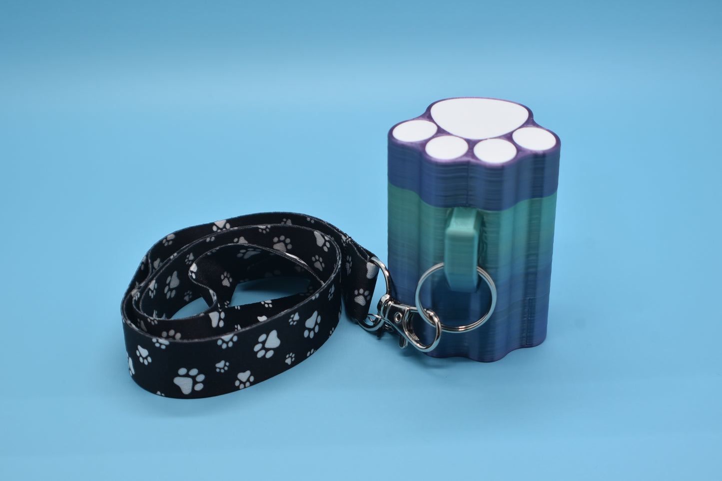 Pet Waste Bag Holder with Bags and Lanyard
