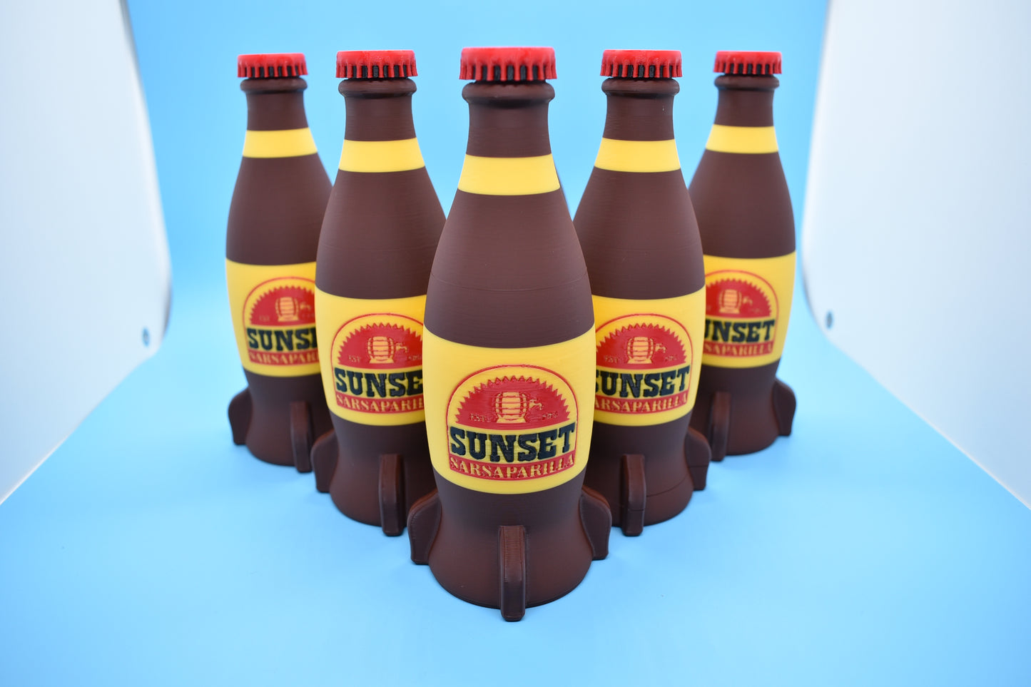 Nuka Cola Bottles and Crate SET - World of Fall out! (3D - printed)