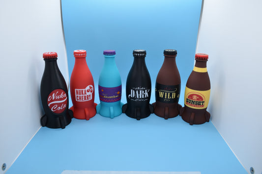 Nuka Cosplay Cola Bottles and Crate - Cosplay Prop (3D - printed)