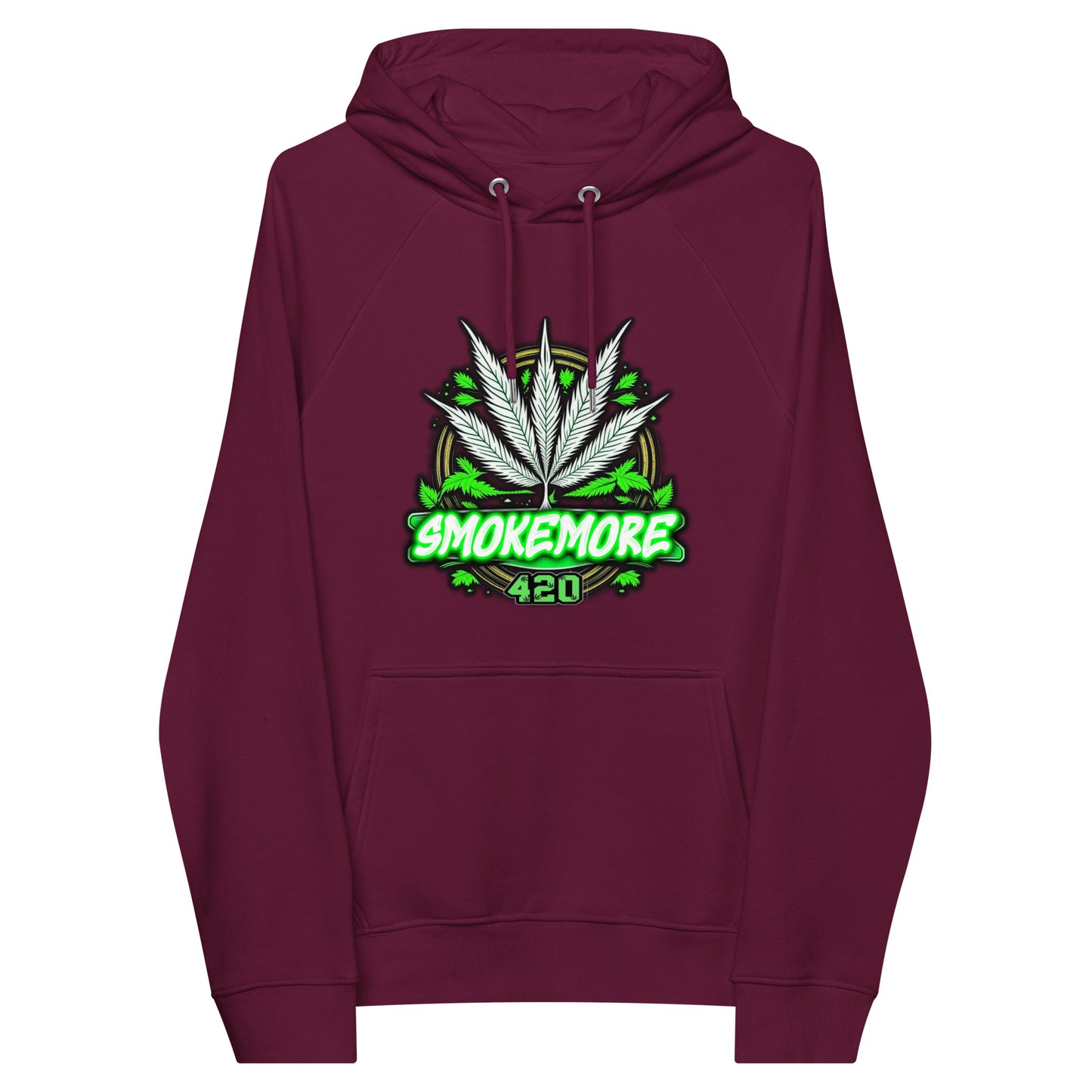 SmokeMore Unisex eco raglan hoodie