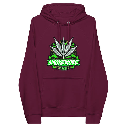 SmokeMore Unisex eco raglan hoodie