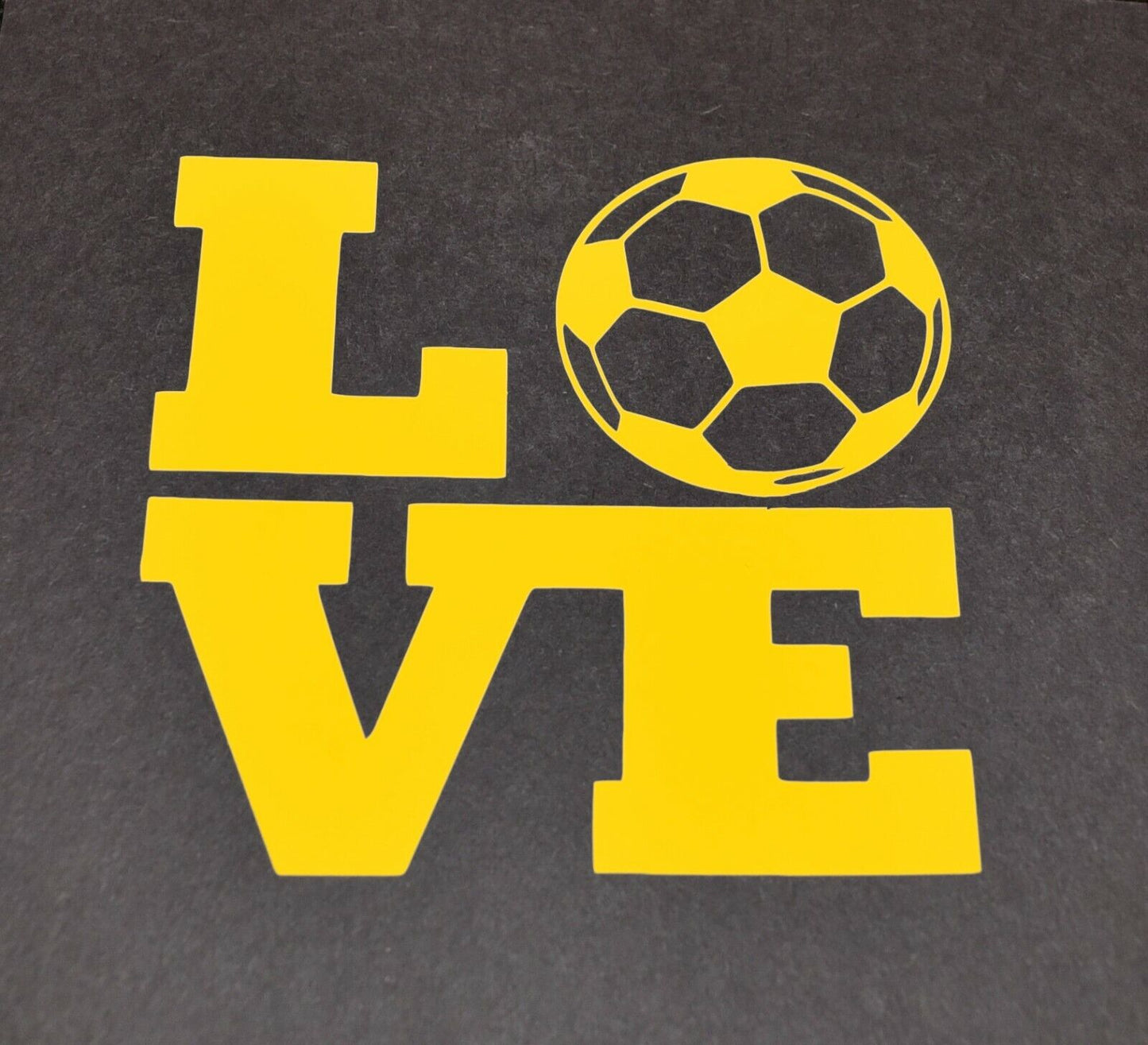Soccer Love CNC cut Decal Vinyl Sticker -Pic from multiple colors! O651