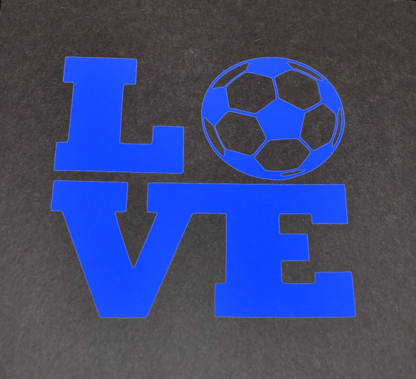 Soccer Love CNC cut Decal Vinyl Sticker -Pic from multiple colors! O651