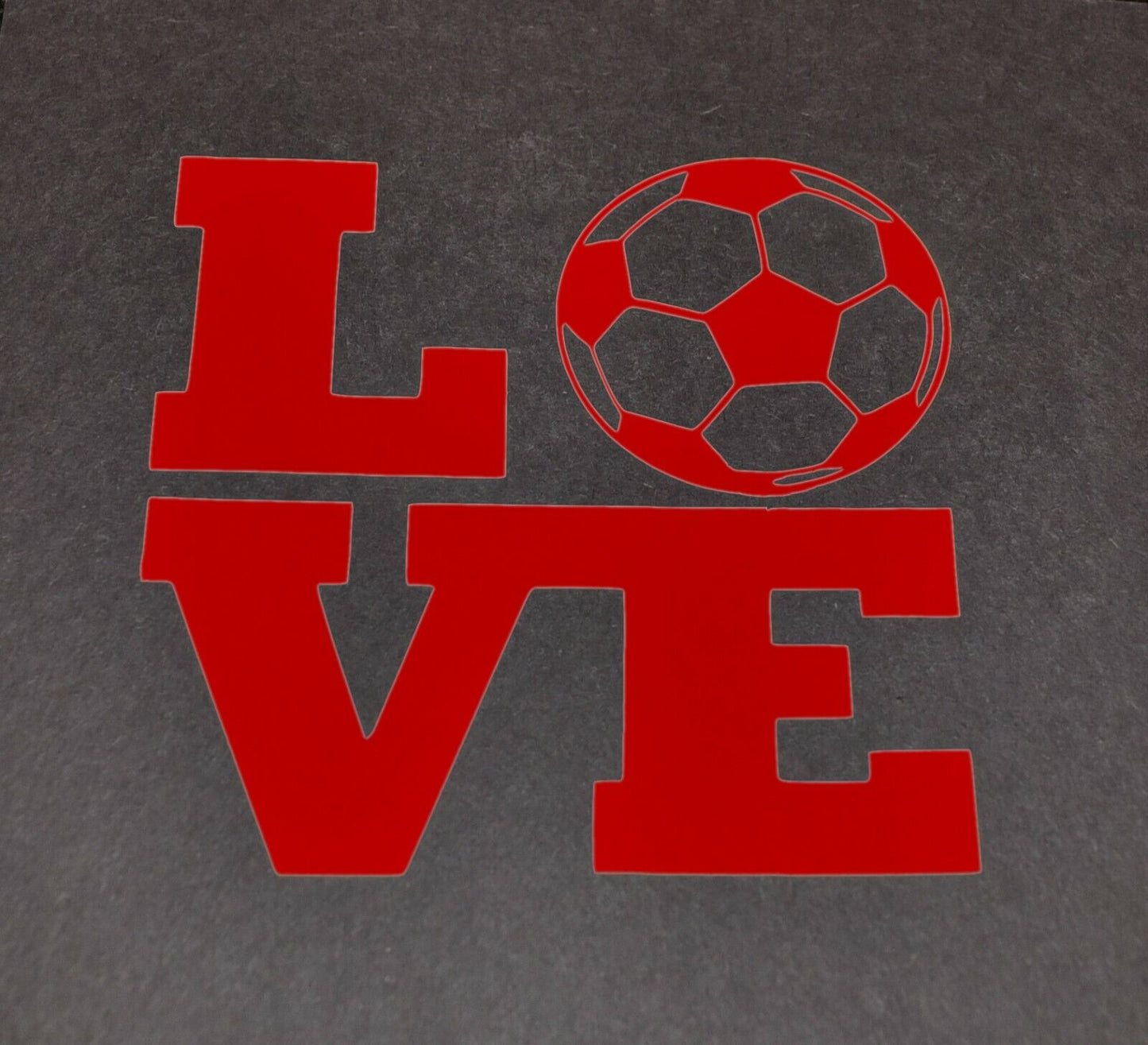 Soccer Love CNC cut Decal Vinyl Sticker -Pic from multiple colors! O651