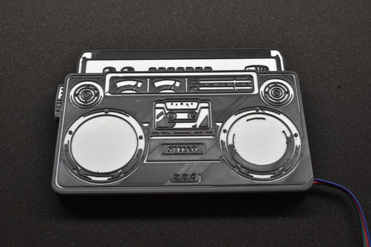 BoomBox Sign w/ Govee RGBIC LEDs (Phone App) (3d printed PLA+)