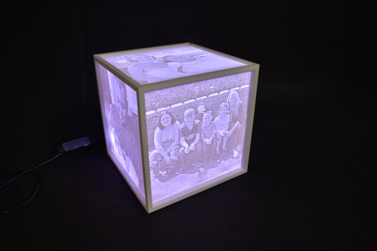 Lithophane Picture Light Box w/ Govee RGBIC LEDs (Phone App) (3d printed PLA+)