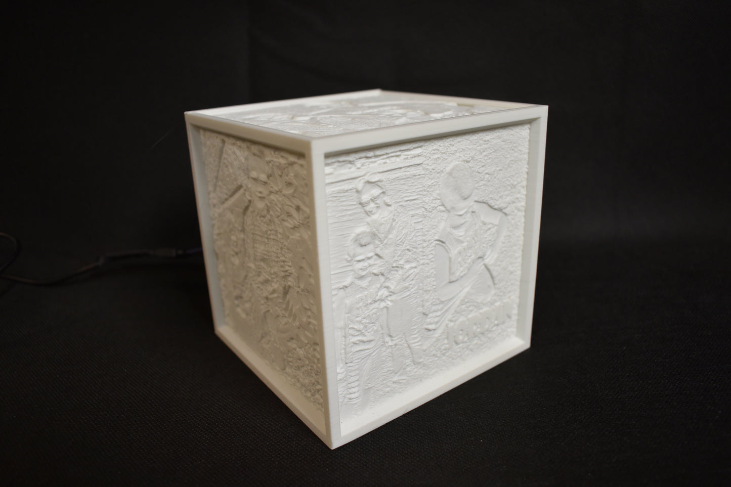 Lithophane Picture Light Box w/ Govee RGBIC LEDs (Phone App) (3d printed PLA+)