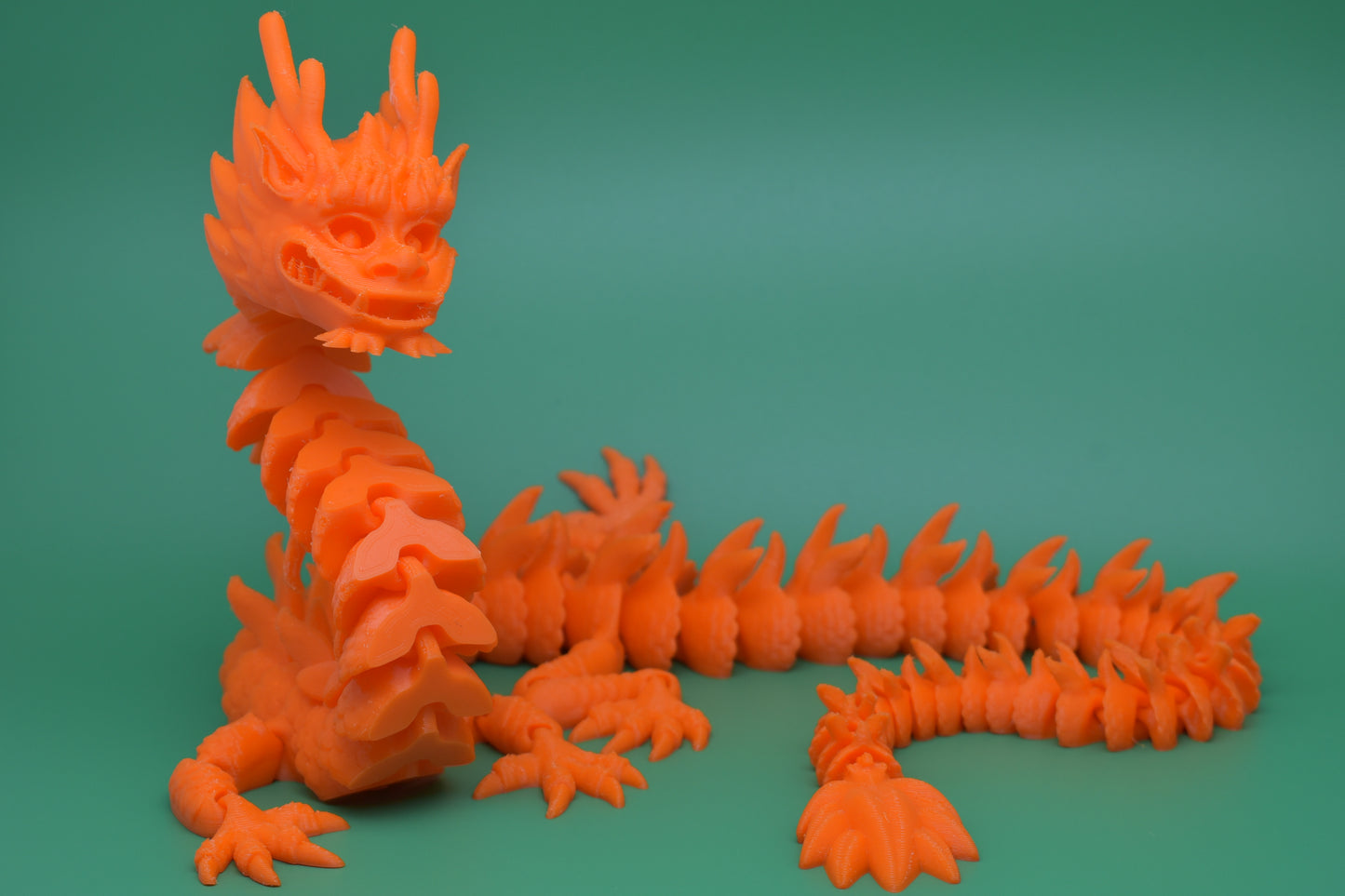Flexi Dragons 3D printed (PLA)