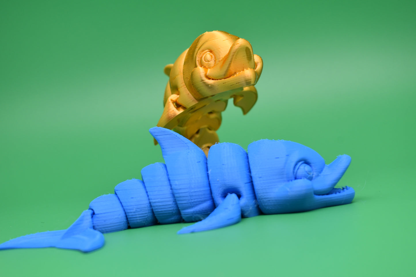 Flexi Dolphins 3D printed (PLA)