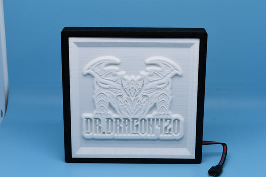 Your Logo/Picture made into Led Lithophane w/ Govee RGBIC LEDs (Phone App) (3d printed PLA+)