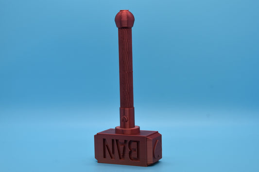 Heart Ban Hammer (3D-Printed) Twitch, Trovo, YouTube