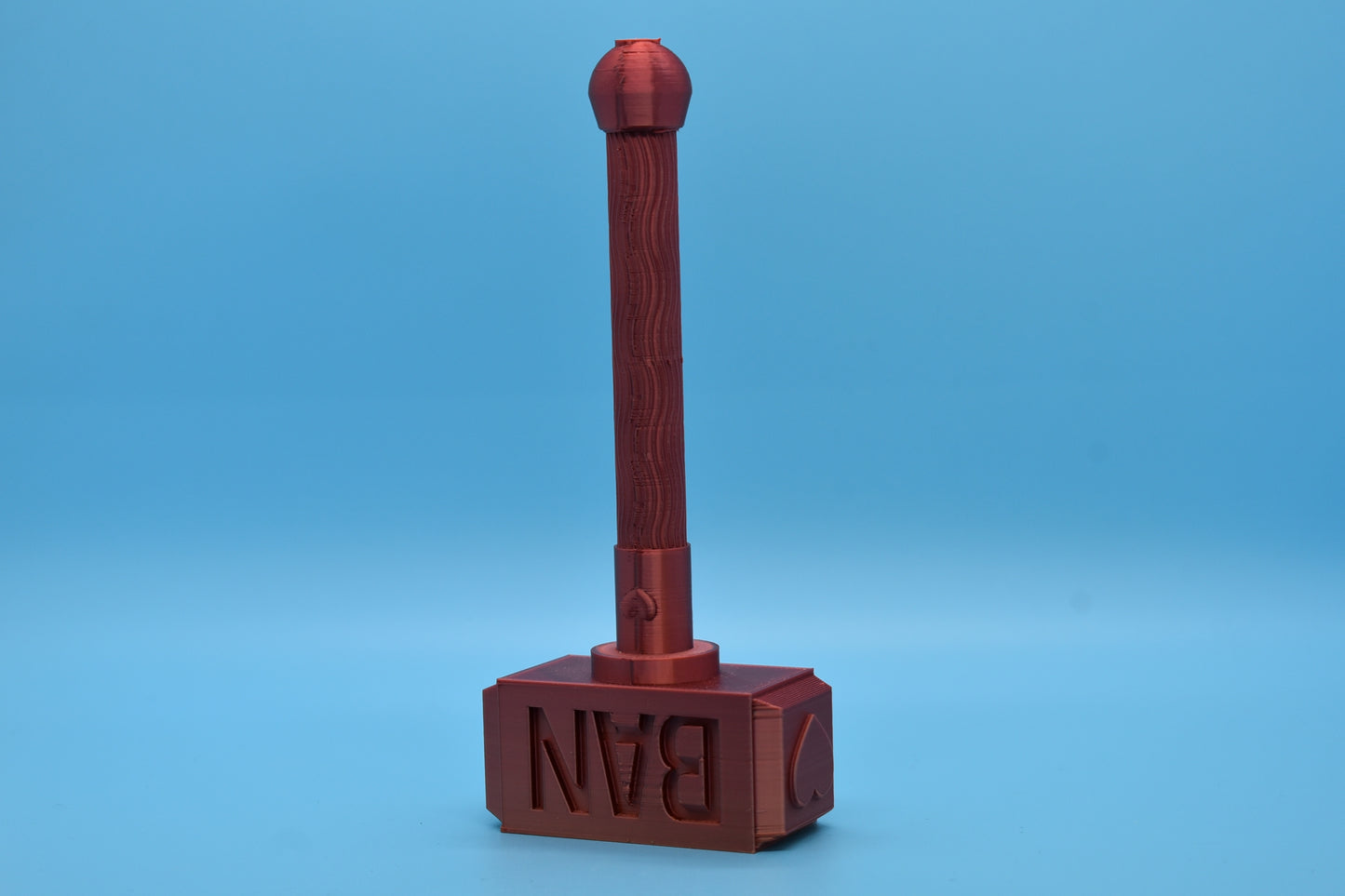 Heart Ban Hammer (3D-Printed) Twitch, Trovo, YouTube
