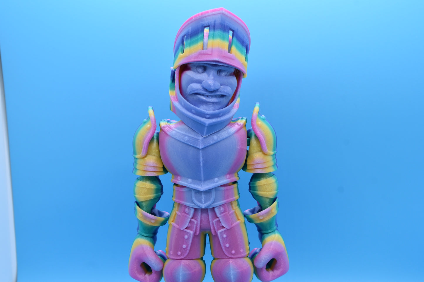 Flexi Knight with a Sword and Movable Visor! 3D Printed
