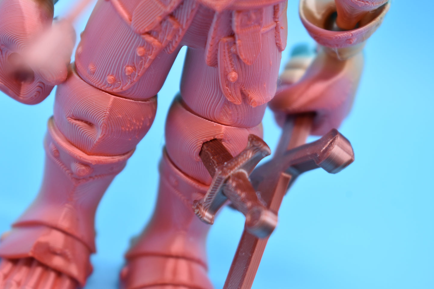 Flexi Knight Skeleton with Sword, Dagger, arrows, and Movable Visor!