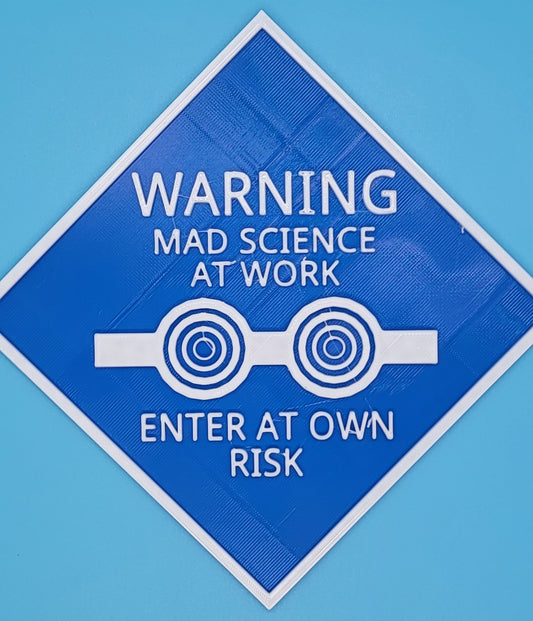 Mad Science - 3D printed sign