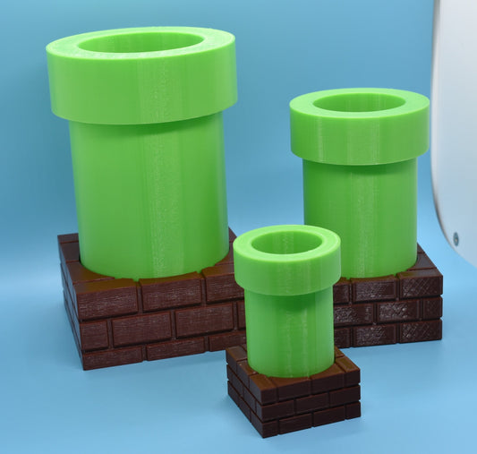 Mario Flower Pot / Desk Organizer  (3 Sizes)