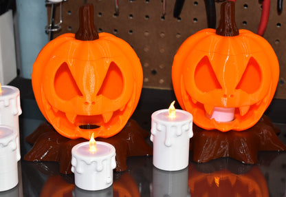 Jack O Lantern With candle LED- Desk Decoration