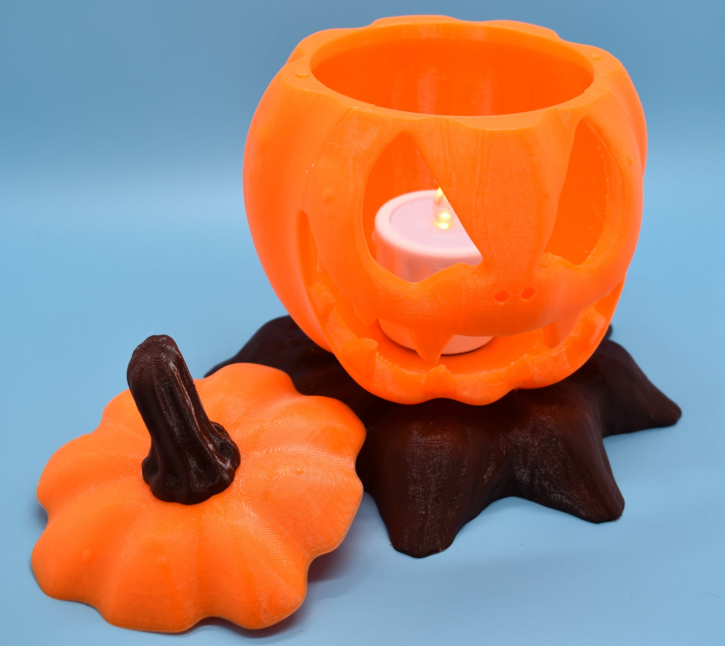 Jack O Lantern With candle LED- Desk Decoration