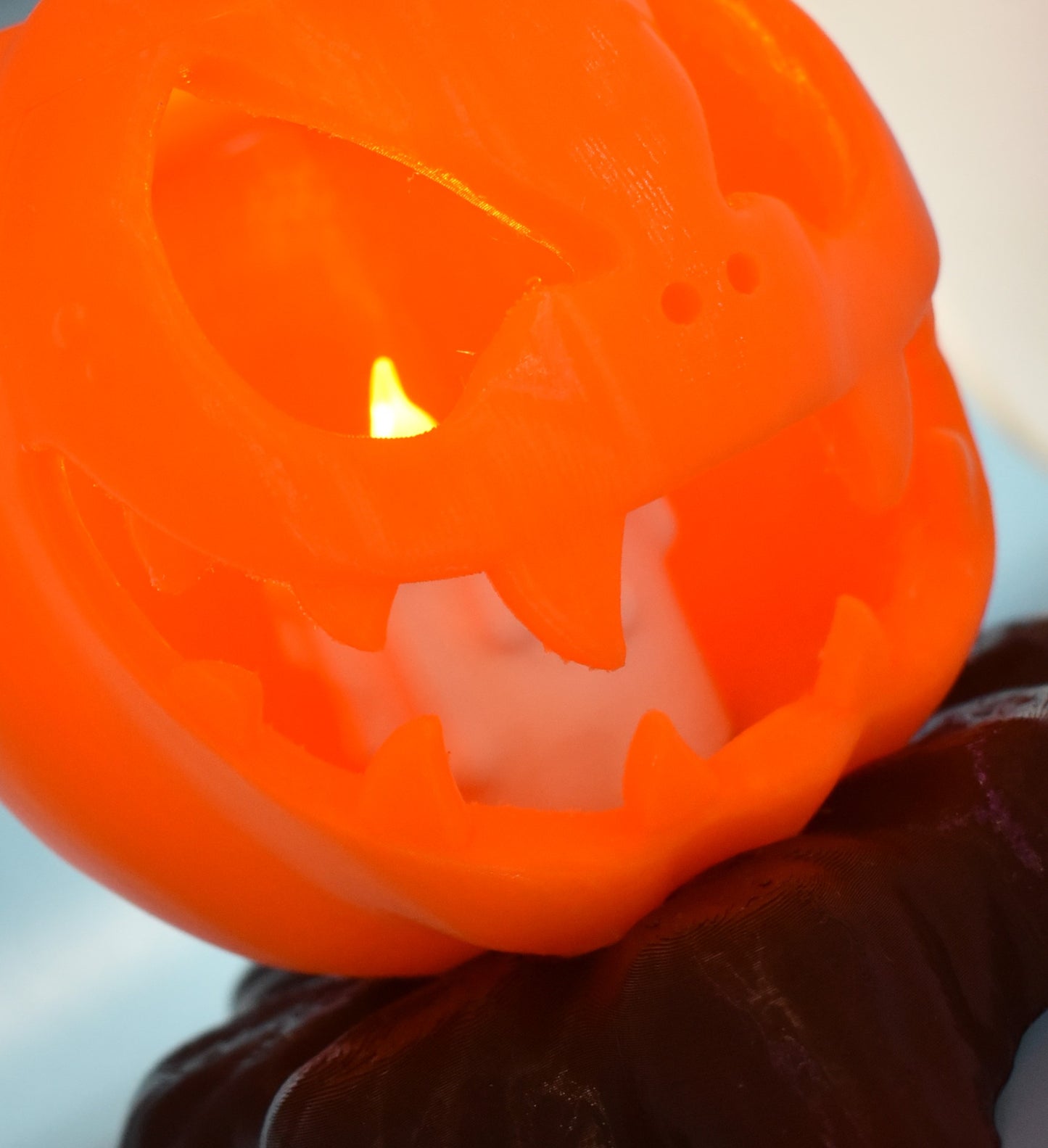 Jack O Lantern With candle LED- Desk Decoration