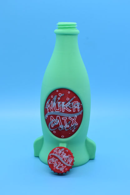 Nuka Cosplay Cola Bottles and Crate - Cosplay Prop (3D - printed) SET2