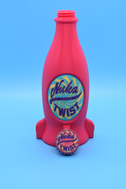Nuka Cosplay Cola Bottles and Crate - Cosplay Prop (3D - printed) SET2