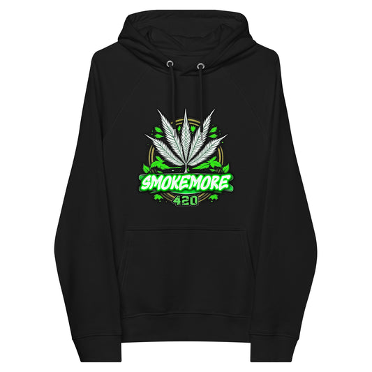SmokeMore Unisex eco raglan hoodie