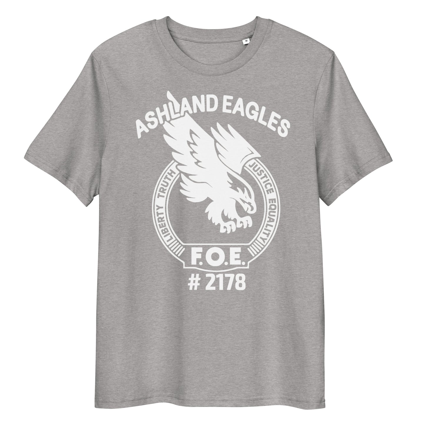 Ashland Eagles #2178 Front Image only - Unisex organic cotton t-shirt