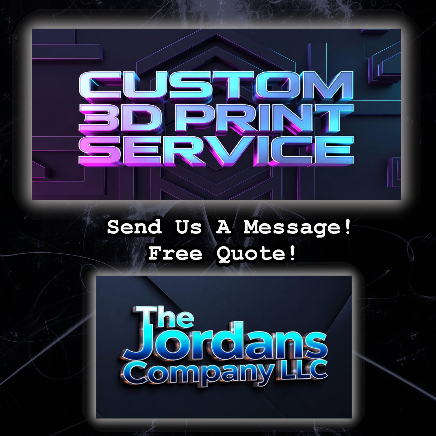 FREE QUOTE! ~Custom Multi-color 3D Printing Service - We print your Files! - DM Us!