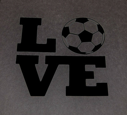 Soccer Love CNC cut Decal Vinyl Sticker - 6 colors!
