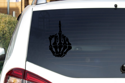 F Skeleton Decal Vinyl Sticker CNC Heavy Duty Middle Finger ~ Oracle 651