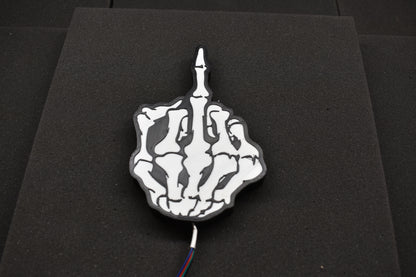 Middle Finger Sign w/ Govee RGBIC LEDs (Phone App) (3d printed PLA+)