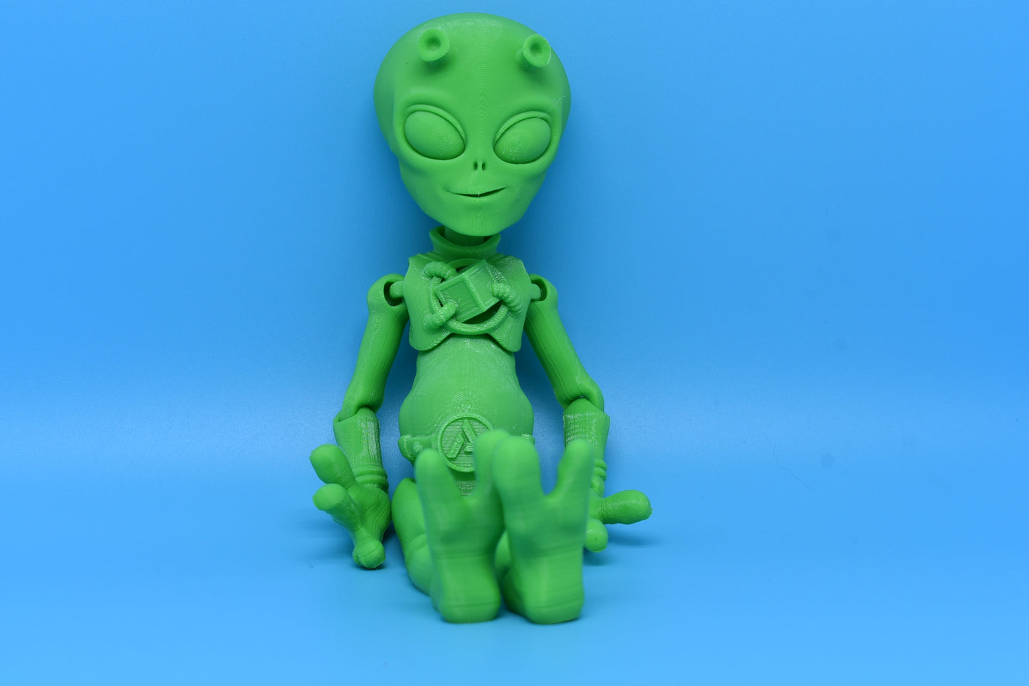 Articulated Alien (Flexi Factory) 3D Printed PLA
