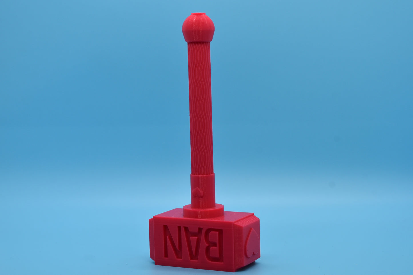 Heart Ban Hammer (3D-Printed) Twitch, Trovo, YouTube