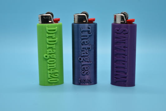Add your Custom Name to Bic Lighter Sleeve! 3D Printed!