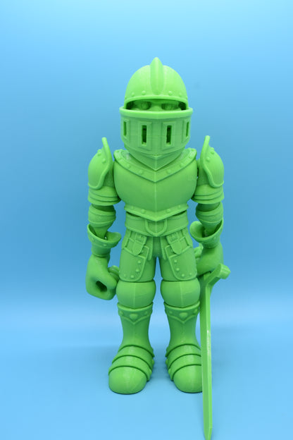 Flexi Knight with a Sword and Movable Visor! 3D Printed